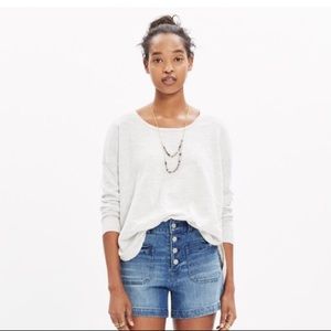 Madewell sweater whitish grey
